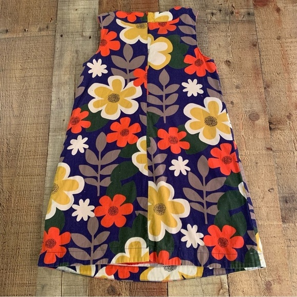 Mini Boden girls floral tank top corduroy dress 7-8Y - Picture 5 of 5